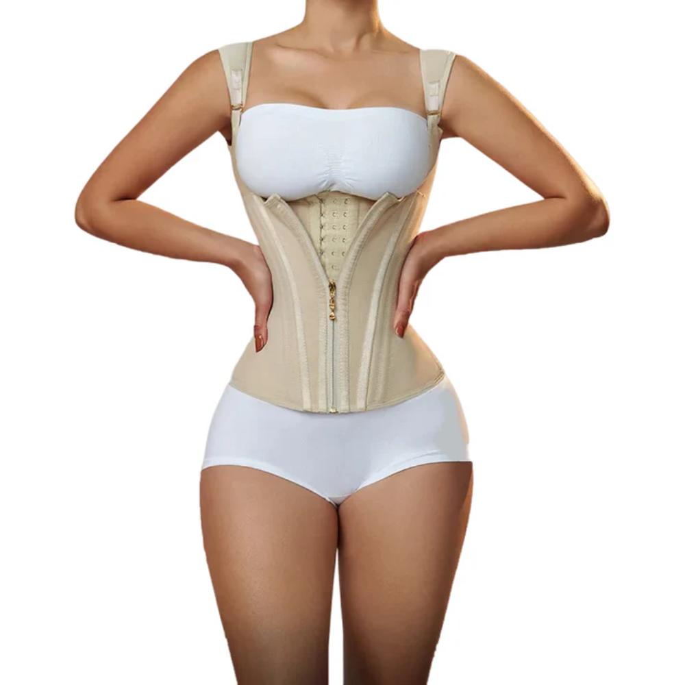 Women Double Compression Waist Trainer Adjustable
