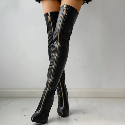 Tall Heeled Boots for Women Comfortable High Heel Shoes