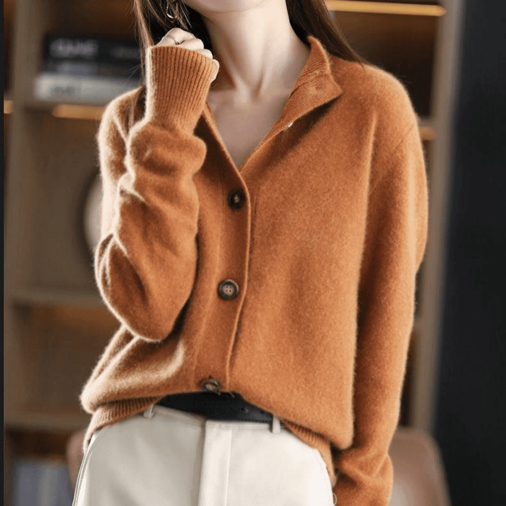 Soft Women's Knit Button Sweater for Fall
