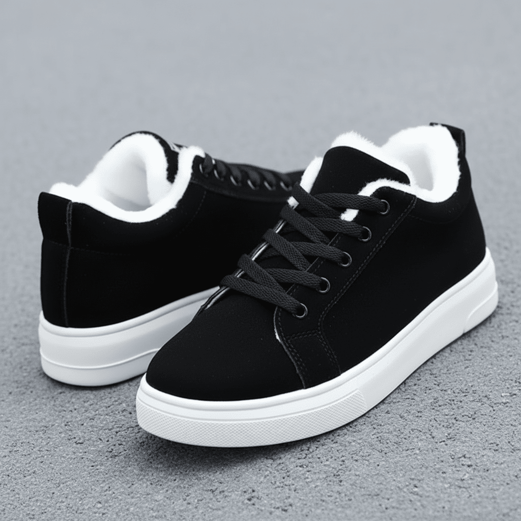 Warm Women's High Top Sneakers for Winter Walking