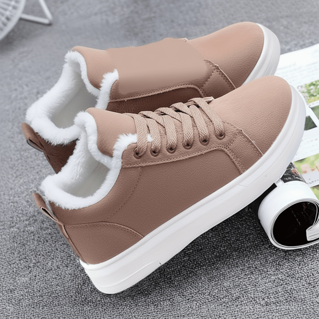 Warm Women's High Top Sneakers for Winter Walking