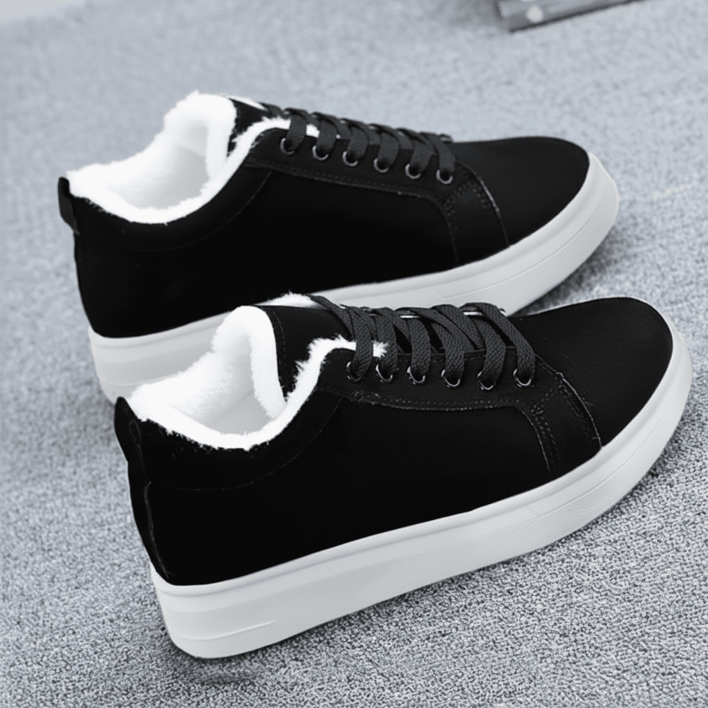 Warm Women's High Top Sneakers for Winter Walking