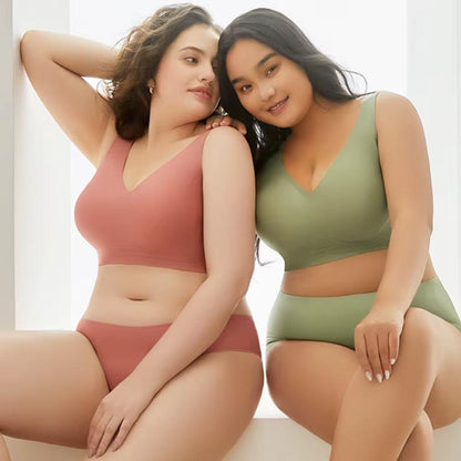 Women's Bra and High Waisted Underwear Shapewear Set