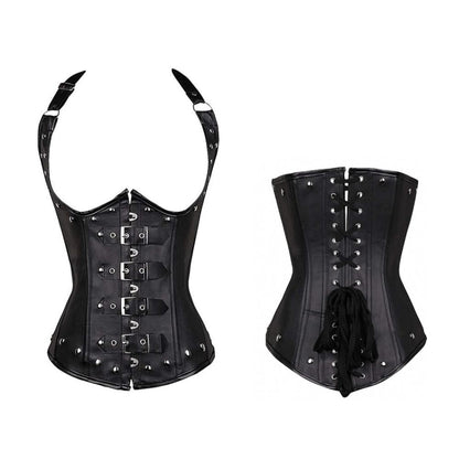 Women's Gothic Steampunk Underbust Waist Trainer Corset