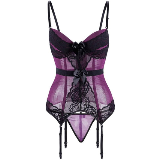 Women's Lace Corset Top Bustier Bodyshaper