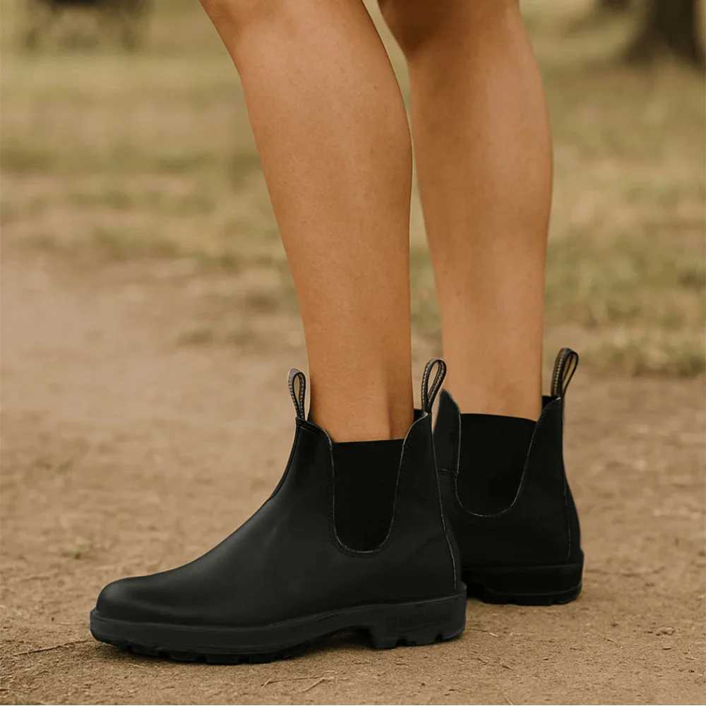Ladies Insulated Leather Ankle Boots Slip On Comfortable