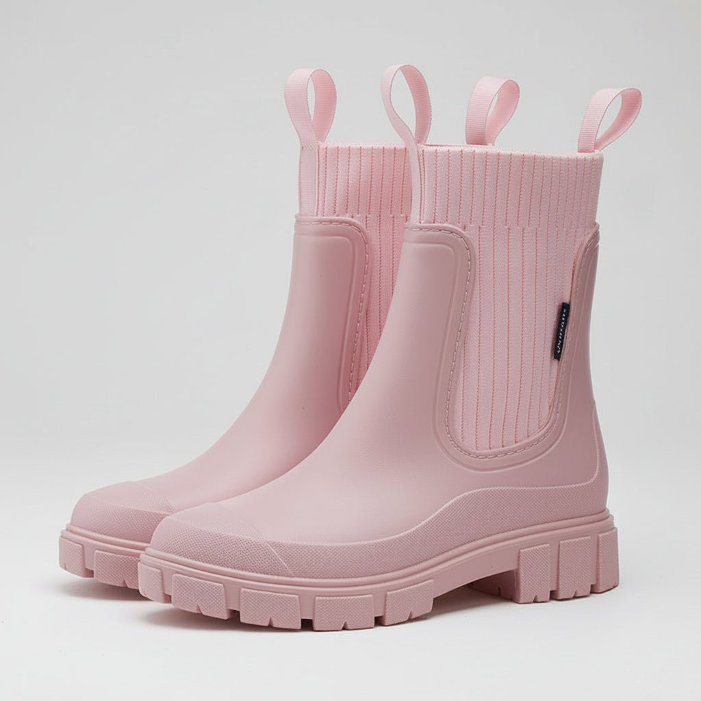 Insulated Women's Rain Boots with Grip Soles
