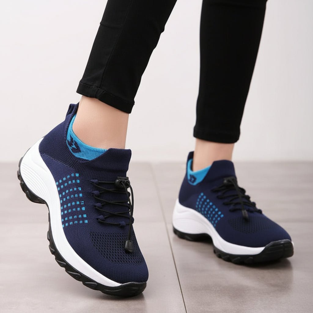 Soft Lightweight Womens Walking Shoes Non Slip Arch Support