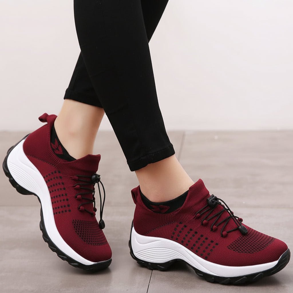Soft Lightweight Womens Walking Shoes Non Slip Arch Support - SweetyGem