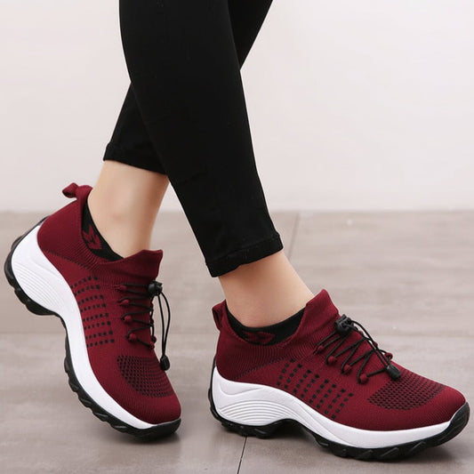 Soft Lightweight Womens Walking Shoes Non Slip Arch Support - SweetyGem