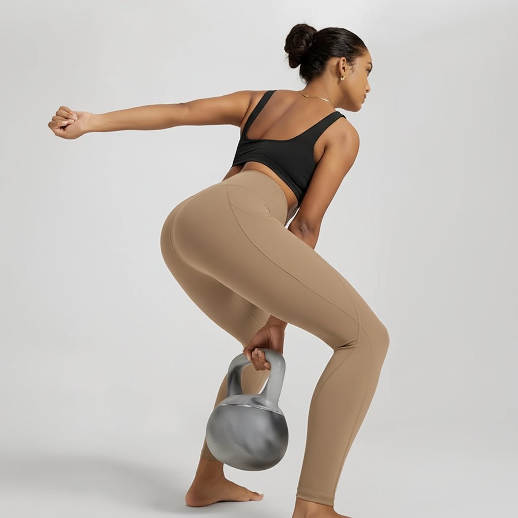 Comfortable High Waisted Yoga Pants with Pockets Tummy Support