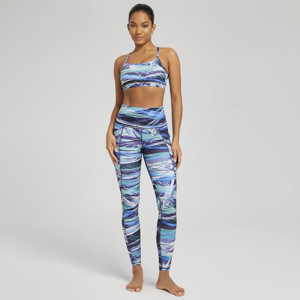 Comfortable High Waisted Yoga Pants with Pockets Tummy Support