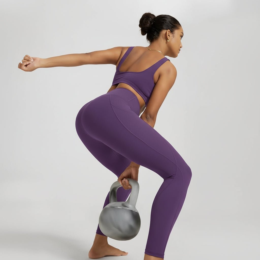 Comfortable High Waisted Yoga Pants with Pockets Tummy Support