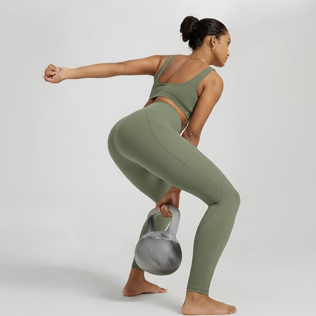 Comfortable High Waisted Yoga Pants with Pockets Tummy Support