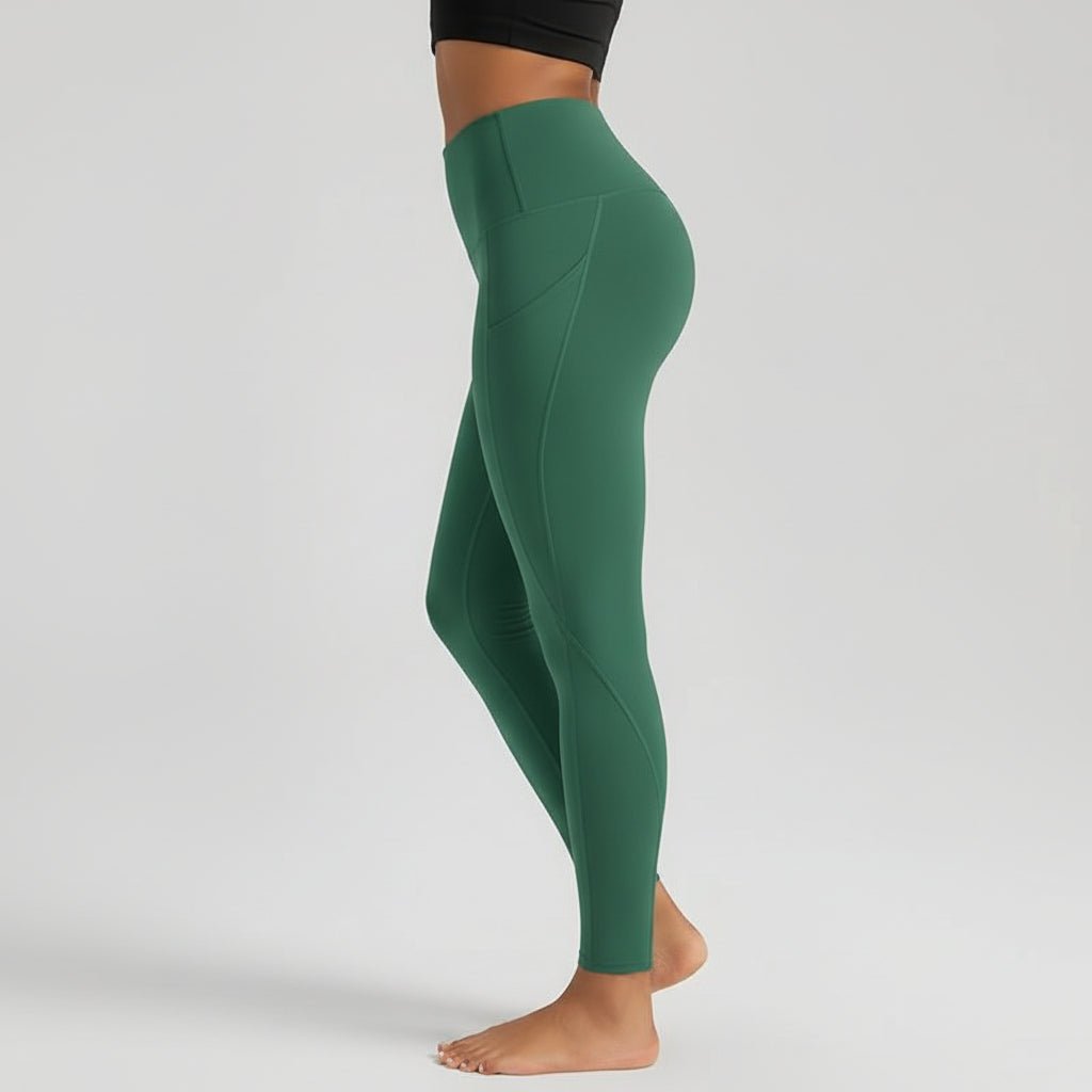 Comfortable High Waisted Yoga Pants with Pockets Tummy Support