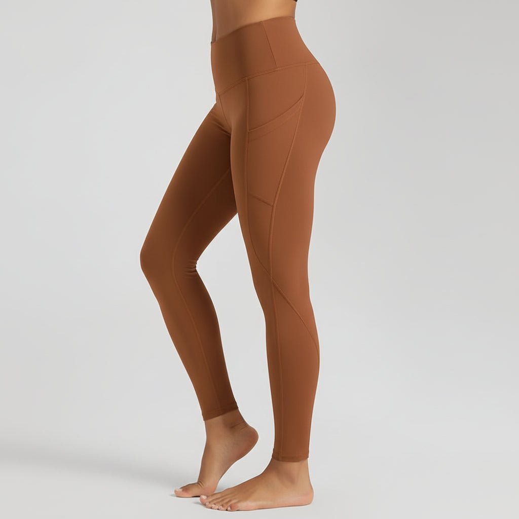 Comfortable High Waisted Yoga Pants with Pockets Tummy Support