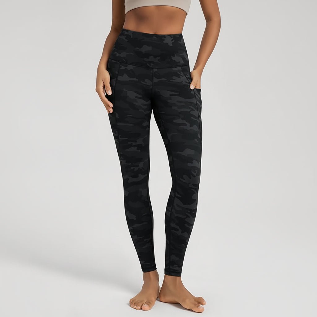 Comfortable High Waisted Yoga Pants with Pockets Tummy Support