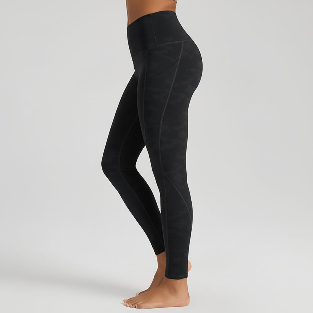 Comfortable High Waisted Yoga Pants with Pockets Tummy Support