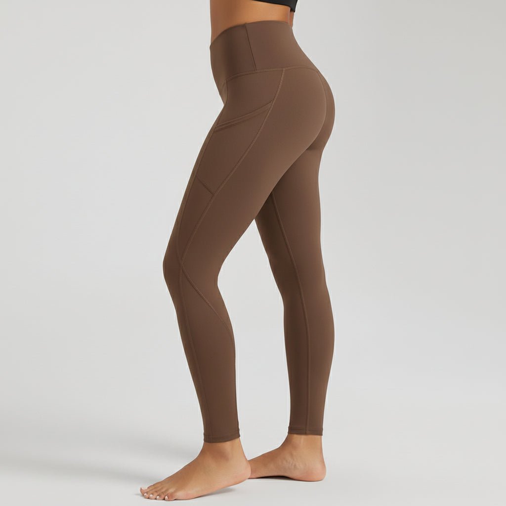 Comfortable High Waisted Yoga Pants with Pockets Tummy Support