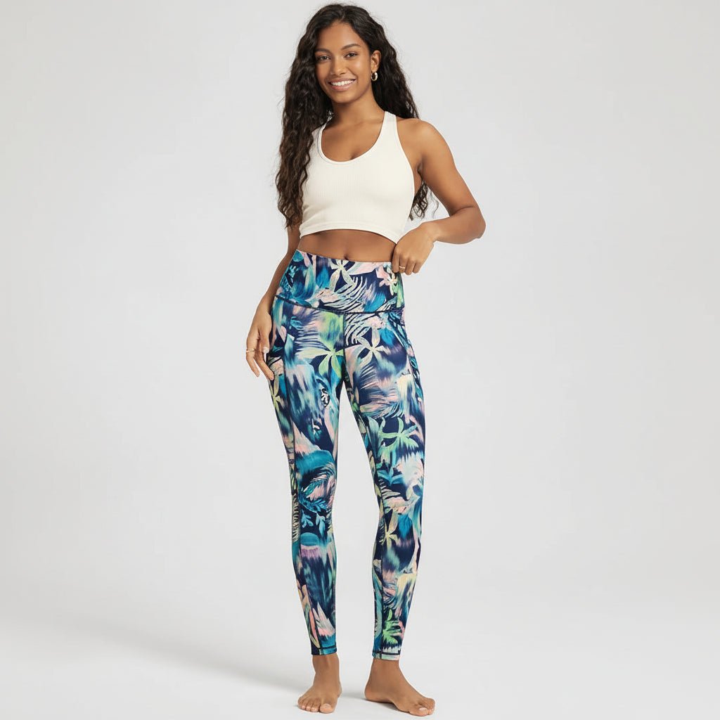 Comfortable High Waisted Yoga Pants with Pockets Tummy Support