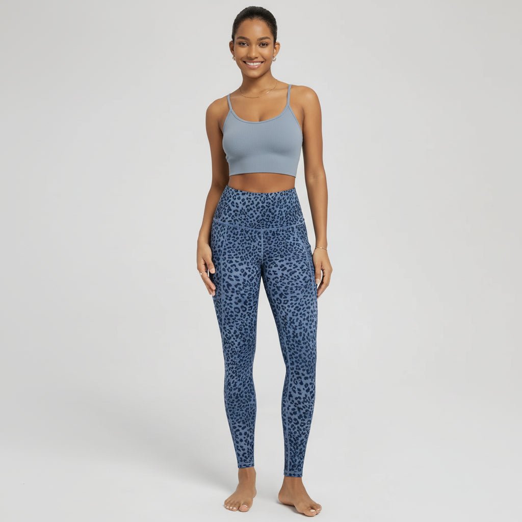 Comfortable High Waisted Yoga Pants with Pockets Tummy Support