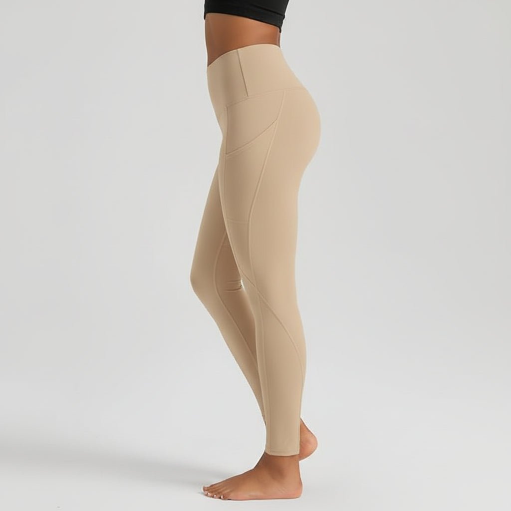 Comfortable High Waisted Yoga Pants with Pockets Tummy Support