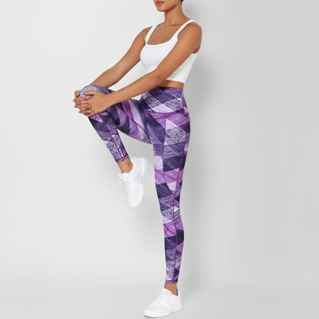 Comfortable High Waisted Yoga Pants with Pockets Tummy Support
