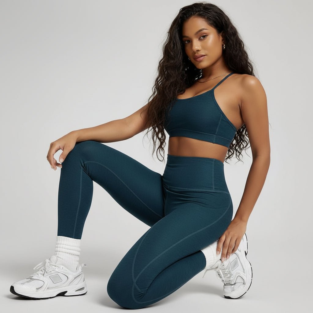 Comfortable High Waisted Yoga Pants with Pockets Tummy Support