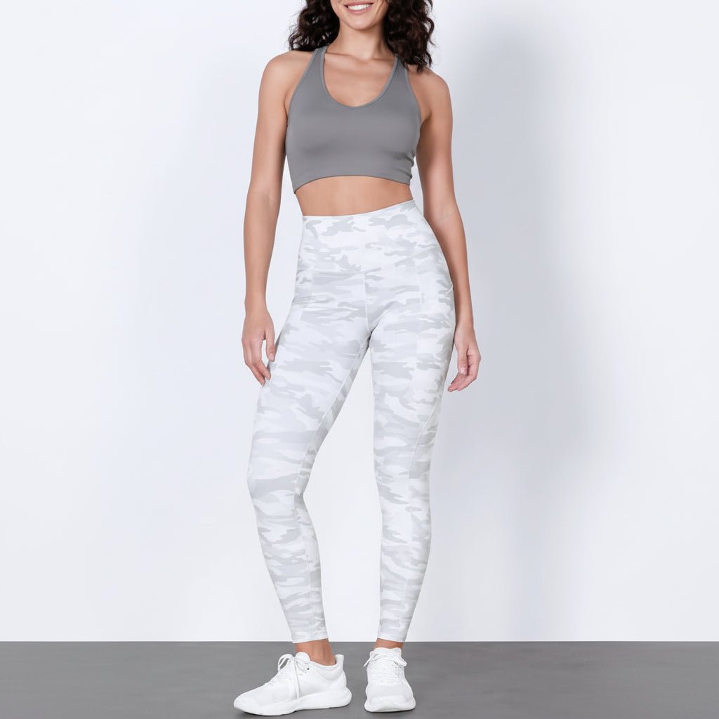 Comfortable High Waisted Yoga Pants with Pockets Tummy Support