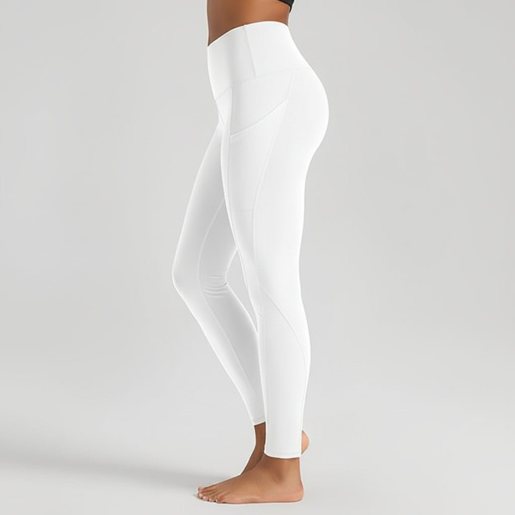 Comfortable High Waisted Yoga Pants with Pockets Tummy Support