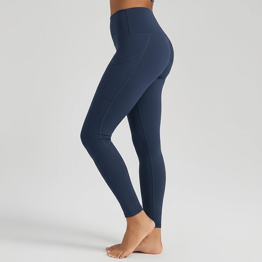 Comfortable High Waisted Yoga Pants with Pockets Tummy Support