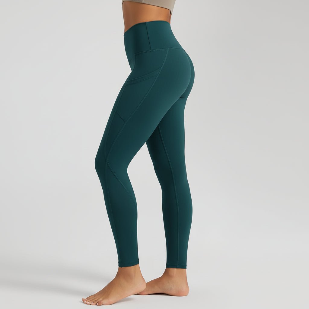 Comfortable High Waisted Yoga Pants with Pockets Tummy Support