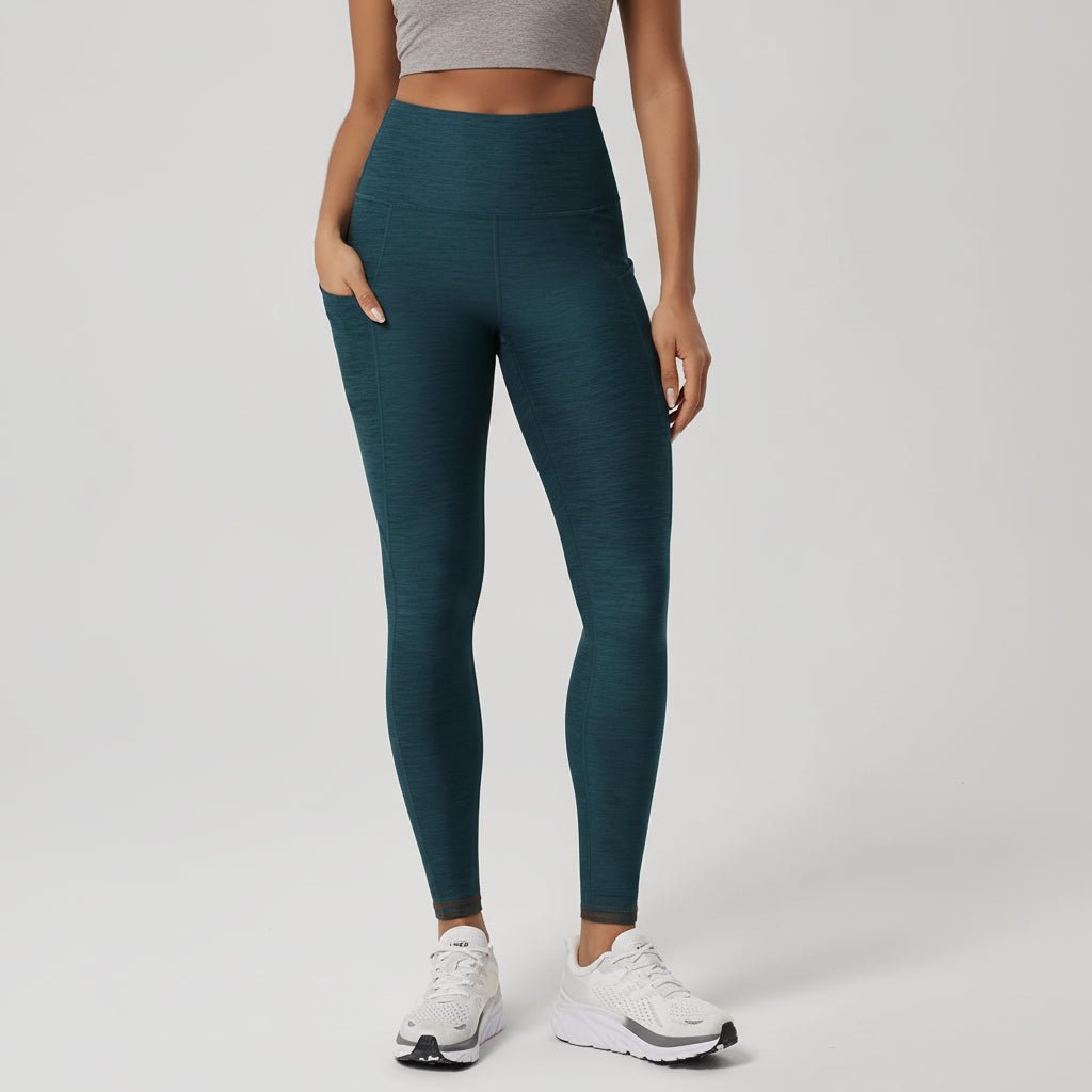 Comfortable High Waisted Yoga Pants with Pockets Tummy Support