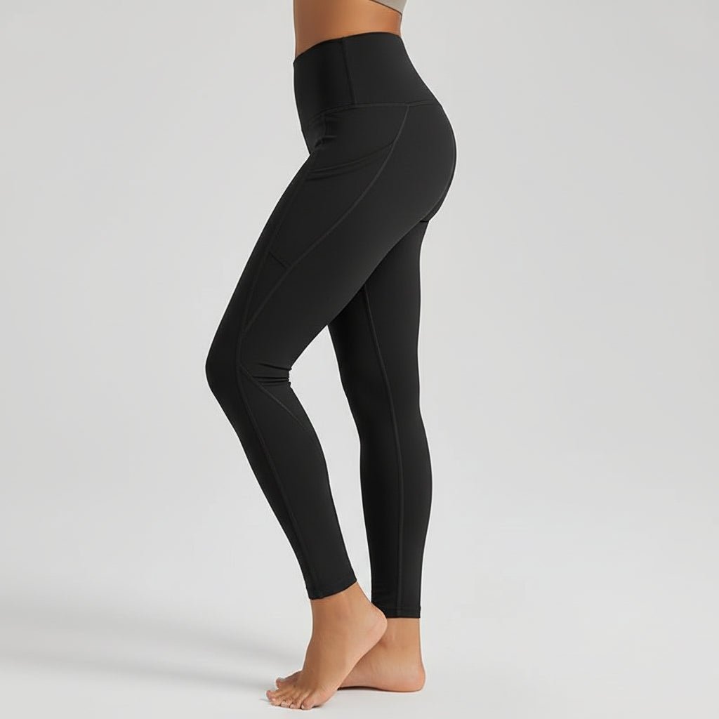 Comfortable High Waisted Yoga Pants with Pockets Tummy Support