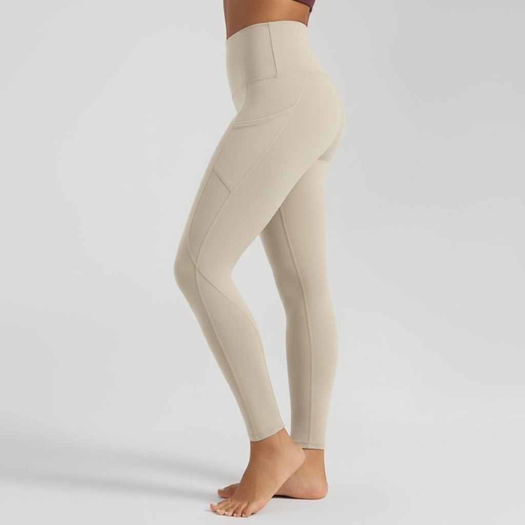 Comfortable High Waisted Yoga Pants with Pockets Tummy Support