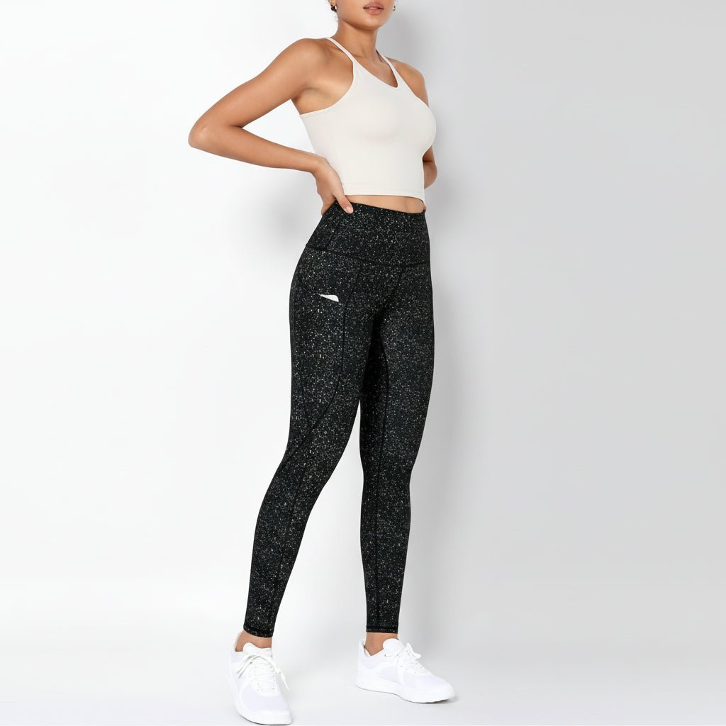 Comfortable High Waisted Yoga Pants with Pockets Tummy Support