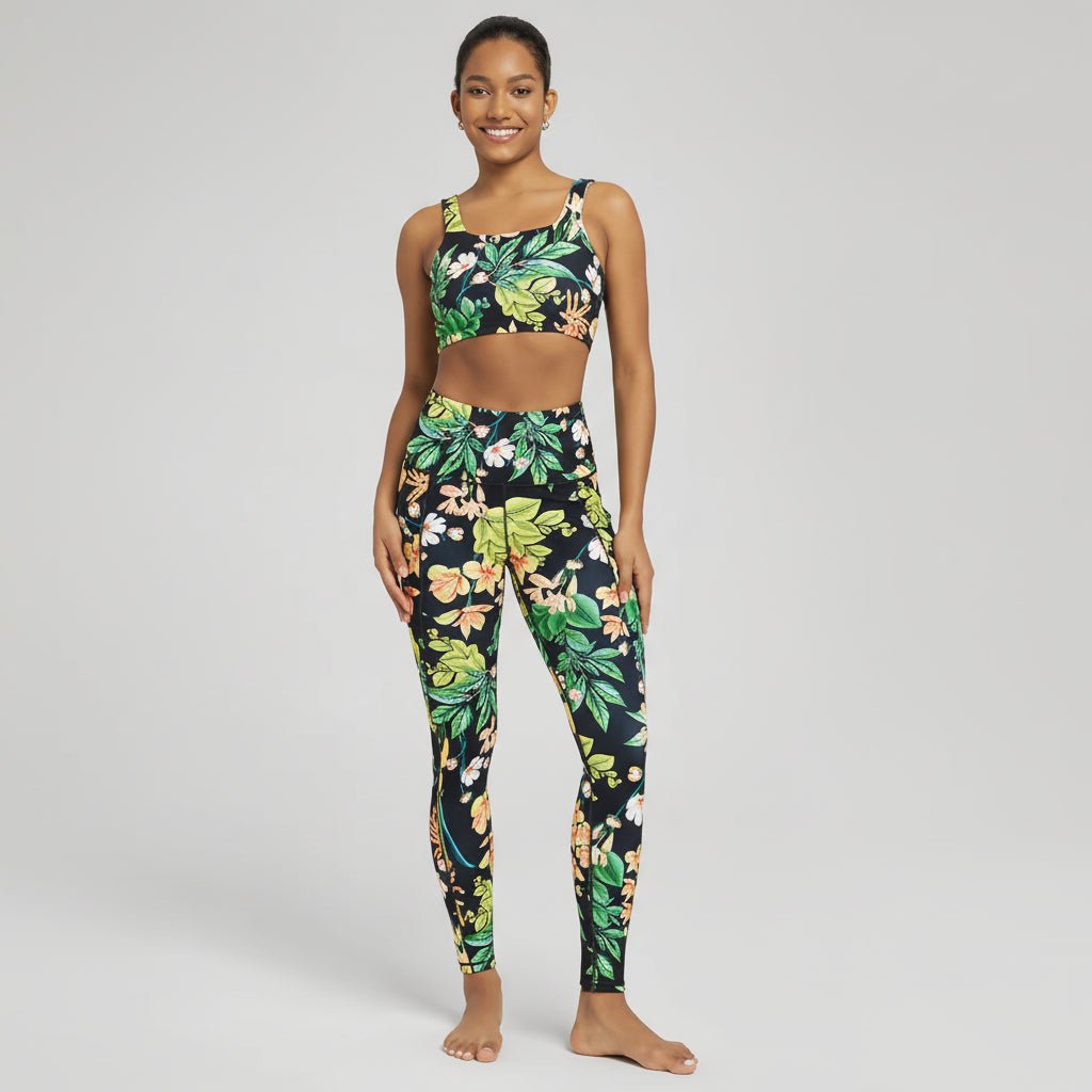 Comfortable High Waisted Yoga Pants with Pockets Tummy Support