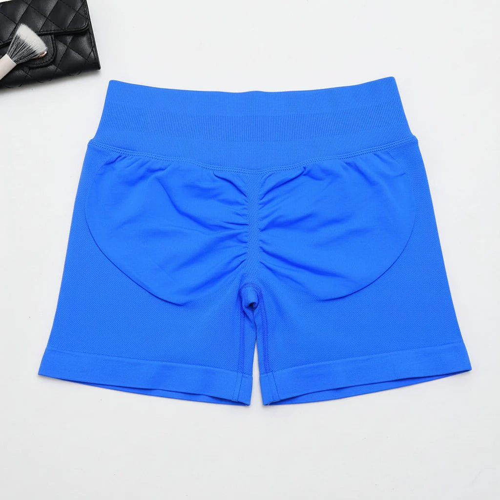Women's Stretchy High Waist Yoga Gym Shorts
