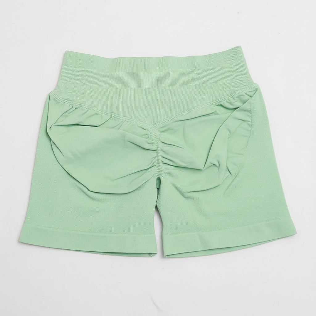 Women's Stretchy High Waist Yoga Gym Shorts