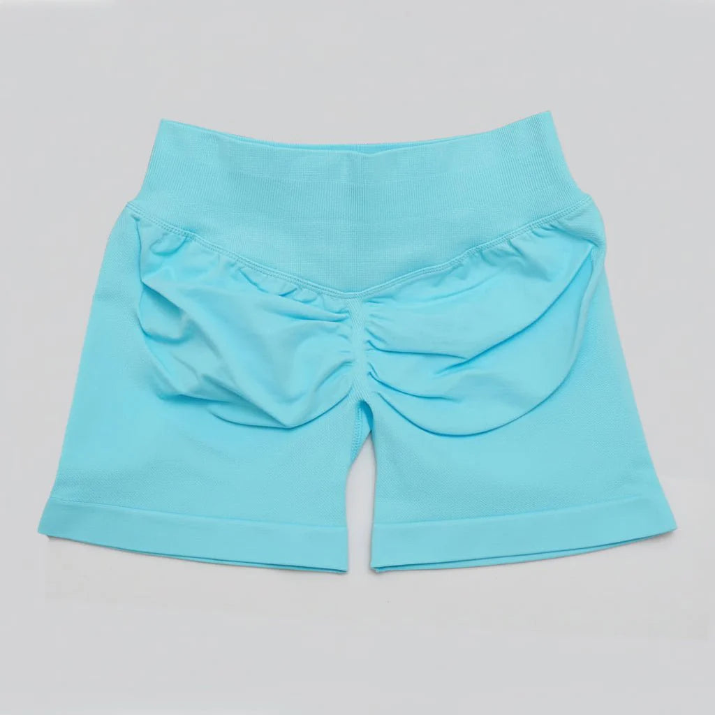 Women's Stretchy High Waist Yoga Gym Shorts