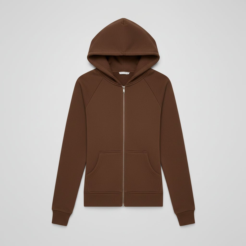 Women's Fit Zipper Hooded Sweatshirt Casual Jacket
