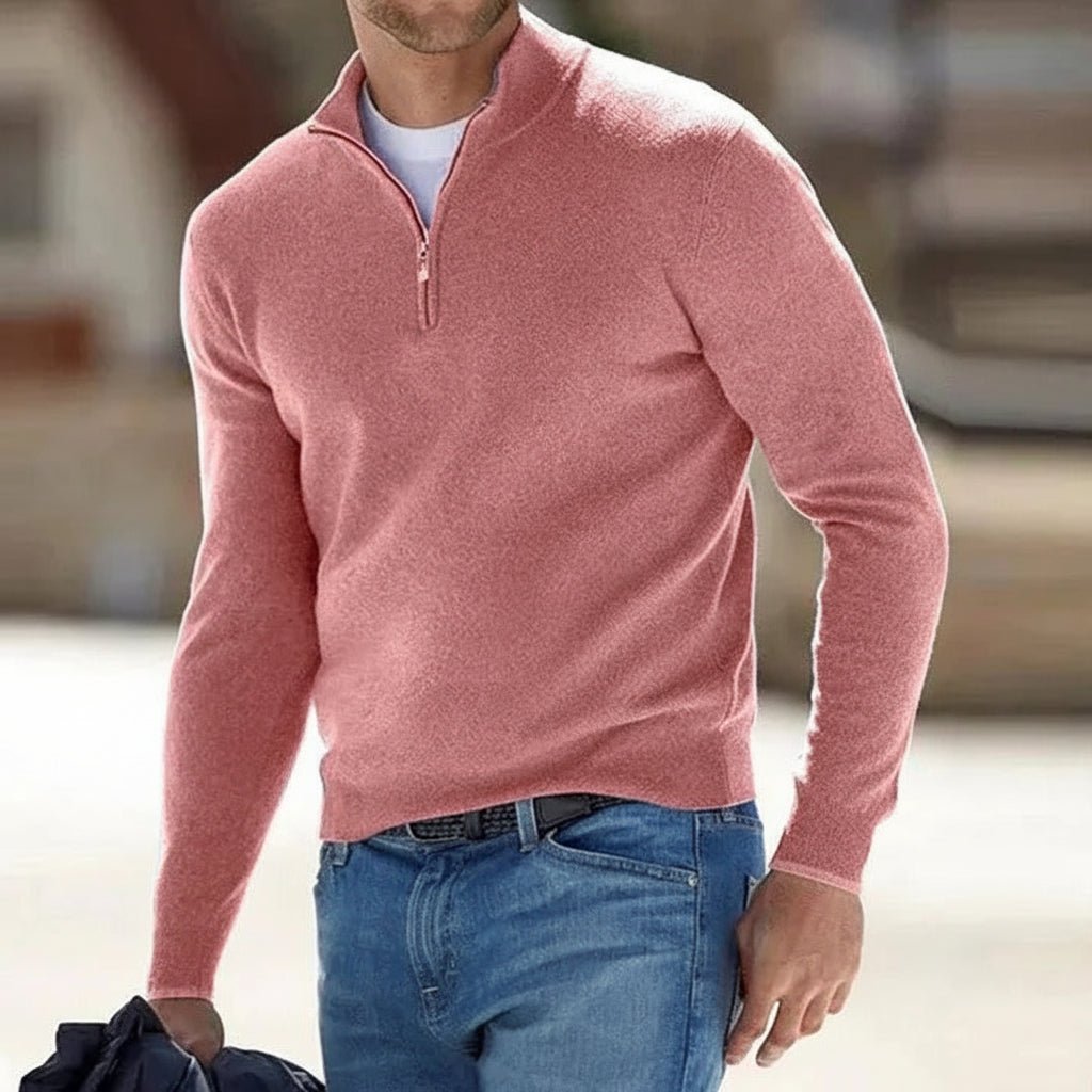 Comfy Mens Zipper Sweater Everyday Wear - SweetyGem