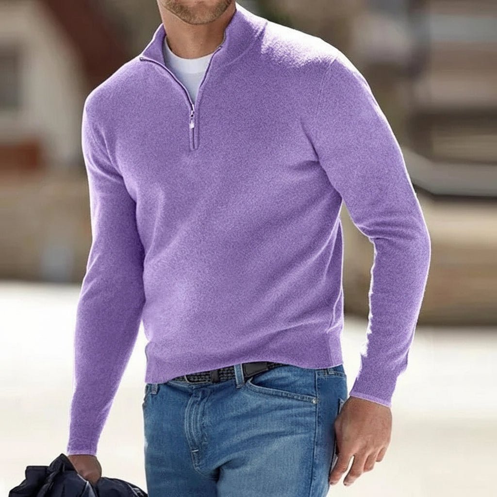 Comfy Mens Zipper Sweater Everyday Wear