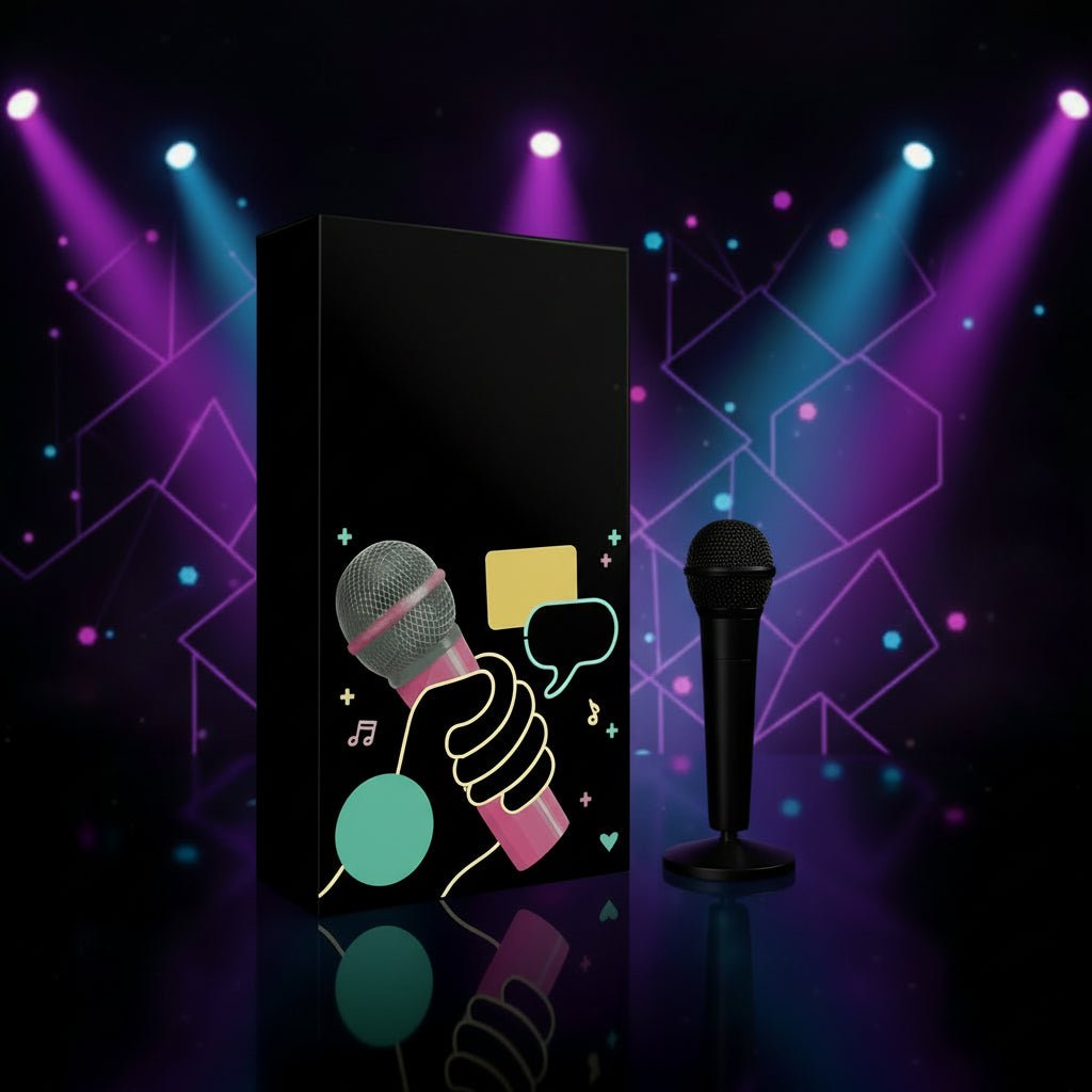 Fun Karaoke Party Card Game Set with Microphone - SweetyGem