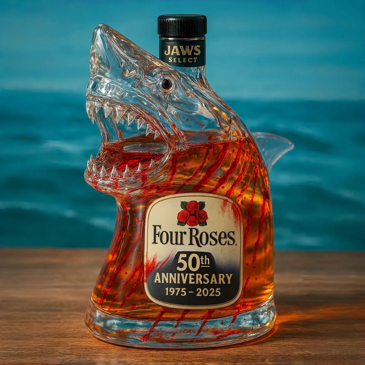 Unique Shark Head Movie Collectible Bottle