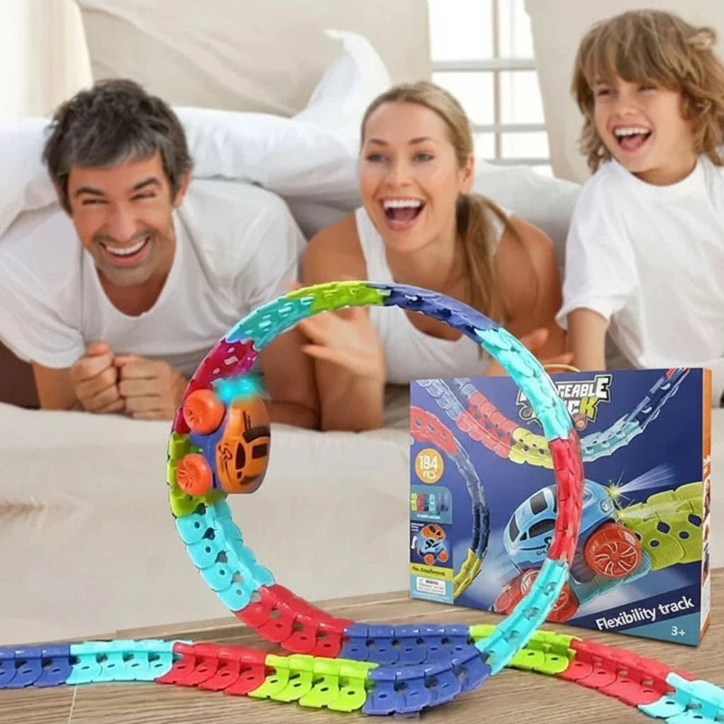 Fun Racing Track Set Stunt Cars Kids Playset - SweetyGem