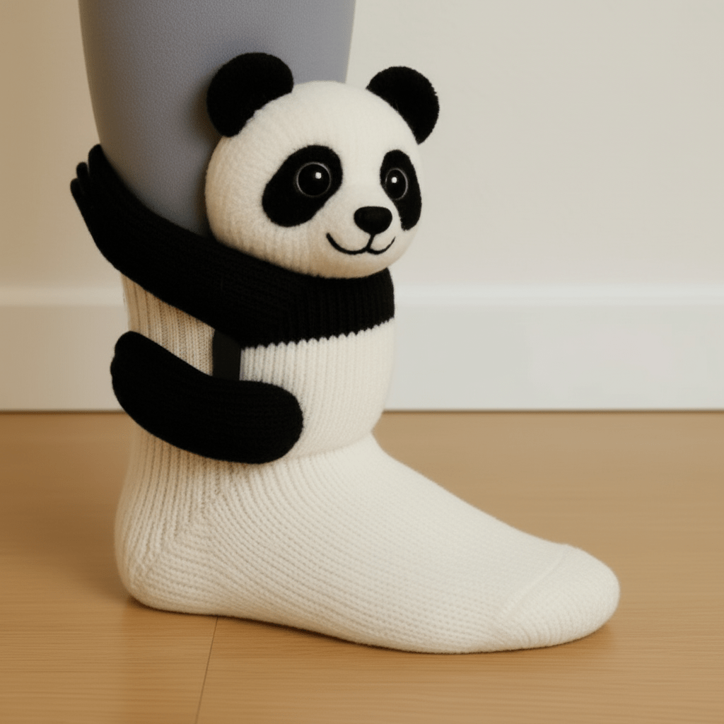 Cozy Animal Sock Slippers Soft Warm Grippy Footwear