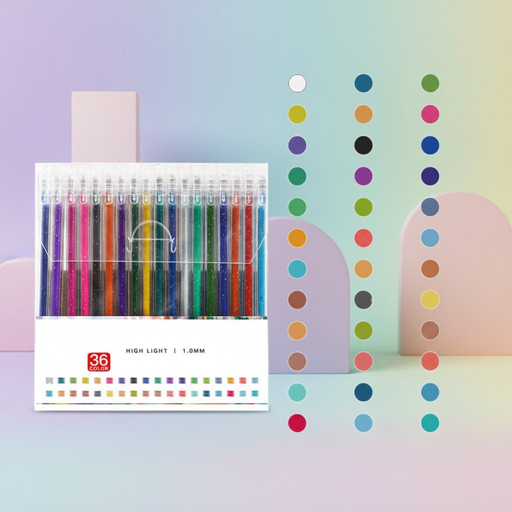 Sparkly Gel Pen Set for Adult Coloring Books & Art