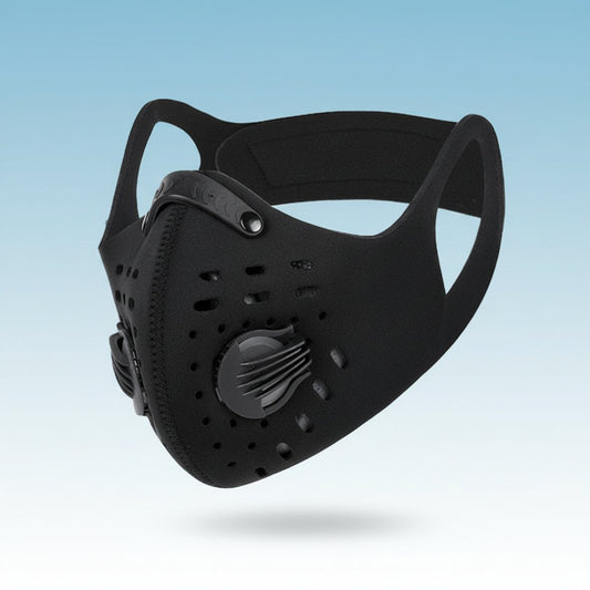 Breathable Face Mask Neoprene Pollen Protection Black - SweetyGem
