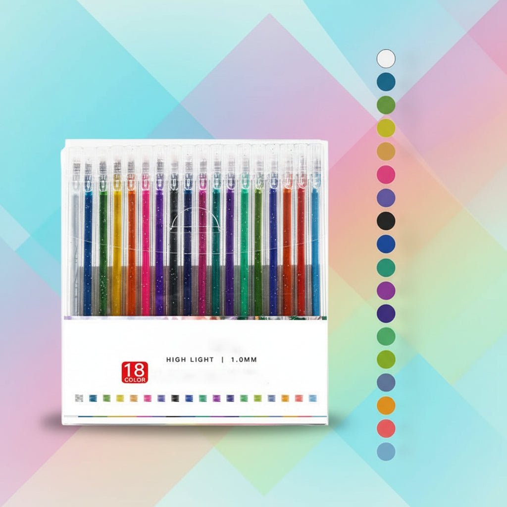 Sparkly Gel Pen Set for Adult Coloring Books & Art